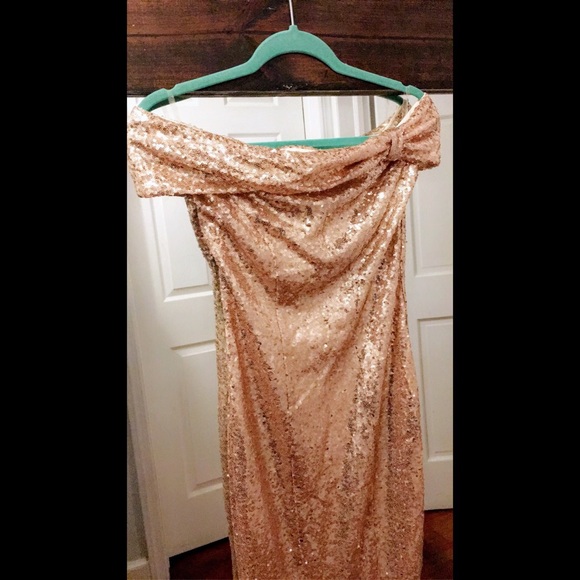 ASOS Gold Sequin Gown - Picture 4 of 8